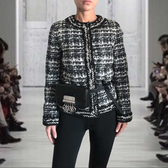Giambattista Valli boucle tweed-print down jacket - Picture 5 of 10